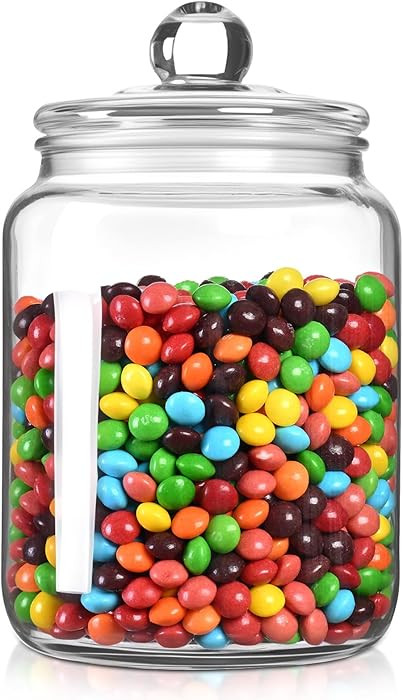 Wide Mouth Glass Jar with Lid, 68OZ Cookie Jar, for Kitchen Storage and Laundry Organization, Gla... | Amazon (US)