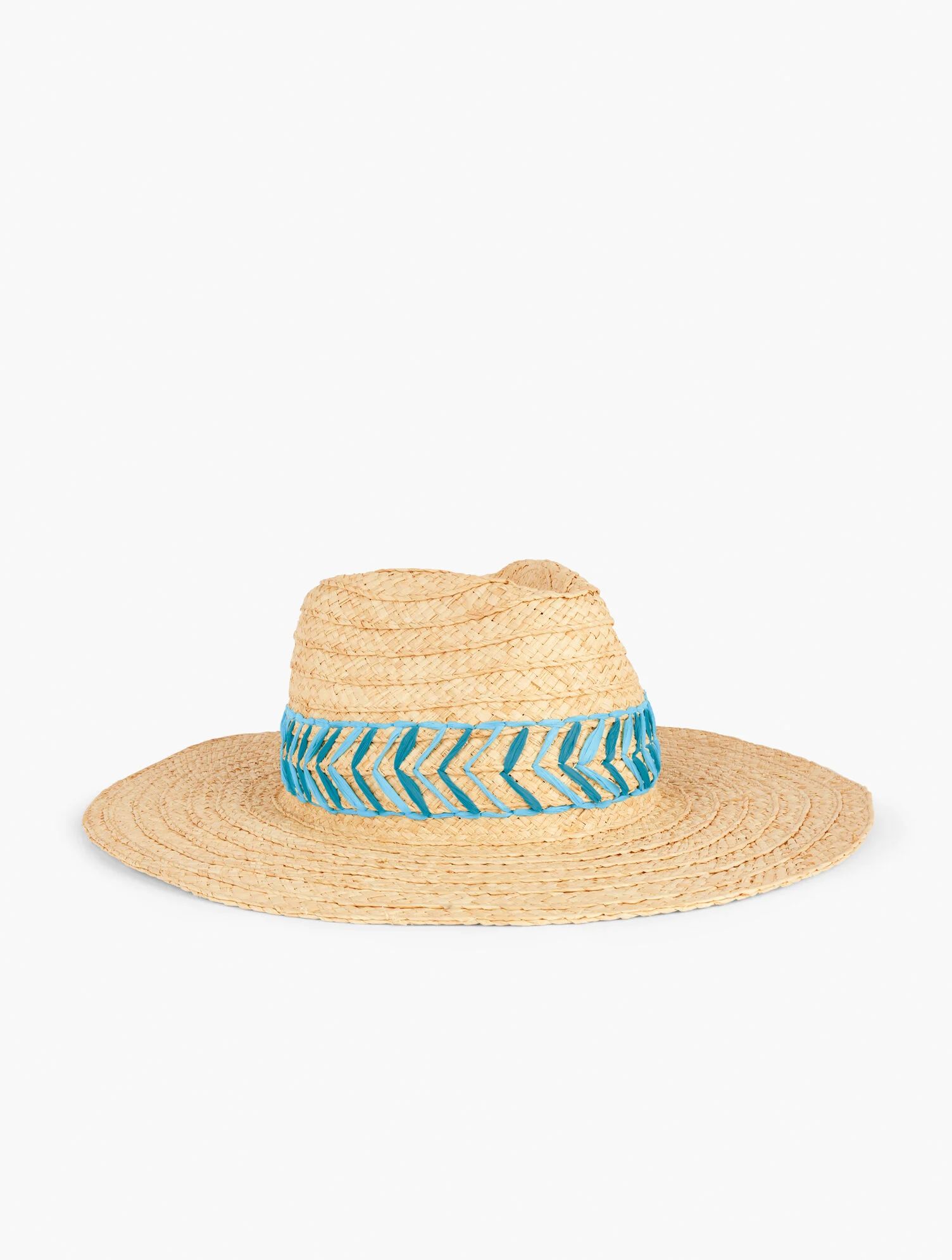 Embroidered Raffia Straw Rancher Hat | Talbots