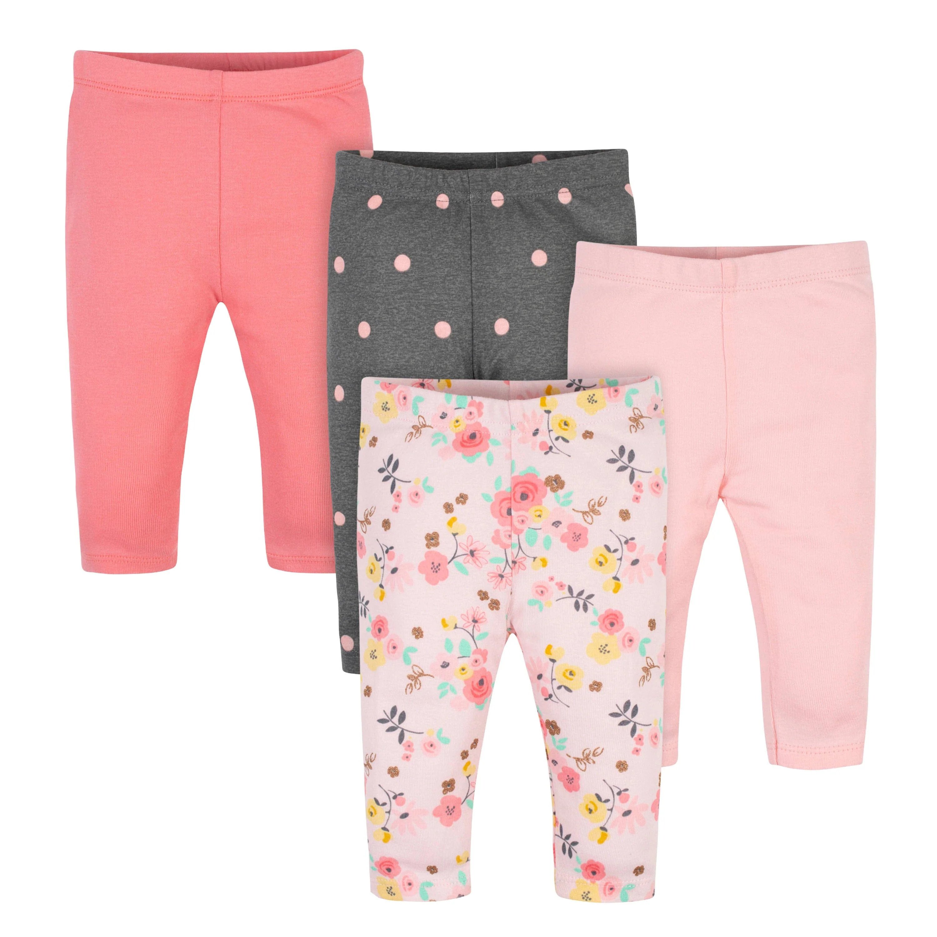 4-Pack Baby Girls Love You Organic Pants | Gerber Childrenswear