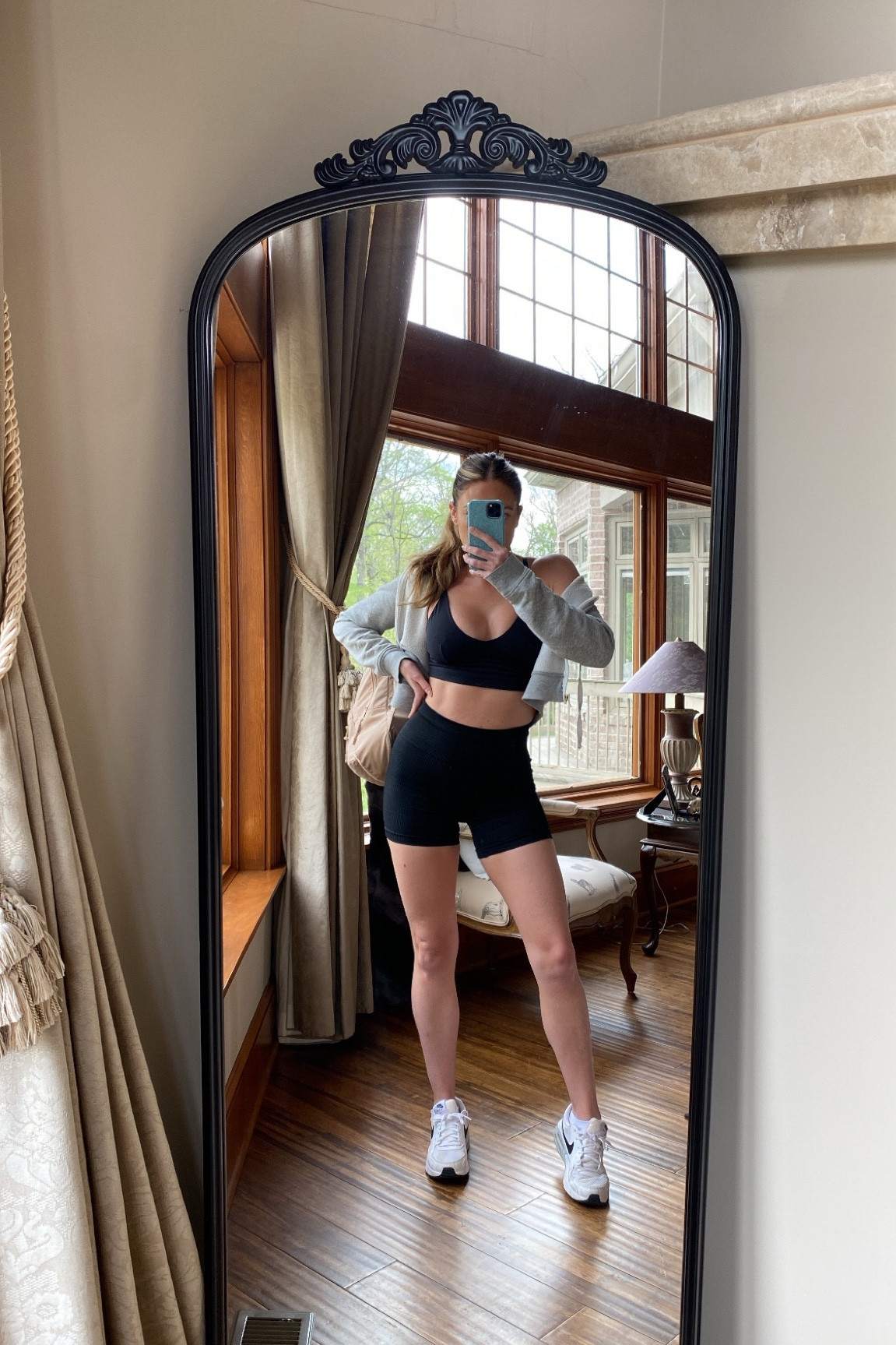 Today’s workout fit of the day. My absolute fav ribbed bike shorts from Target for only $12!!! Paired with a matching bralette, zip up hoodie and tennis shoes. Zip up the jacket to take the look from the gym to the street. Target find, Amazon find, Nike.

#LTKunder50 #LTKFind #LTKfit