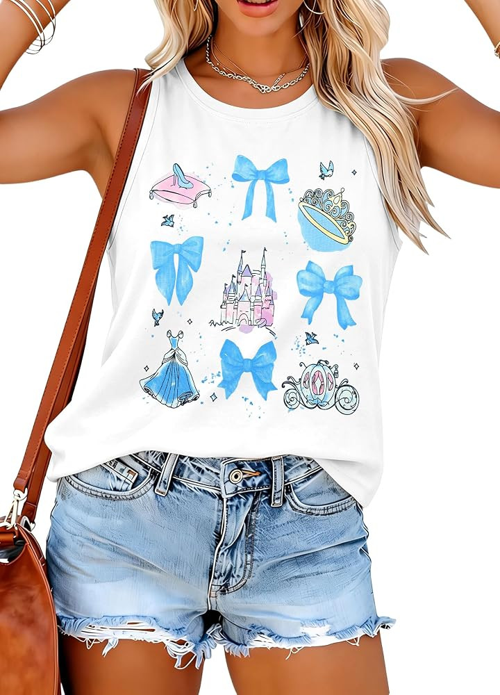 You've Got A Friend in Me Tank Tops Women's Magic Castle Graphic Shirt Family Vacation Trip Sleev... | Amazon (US)
