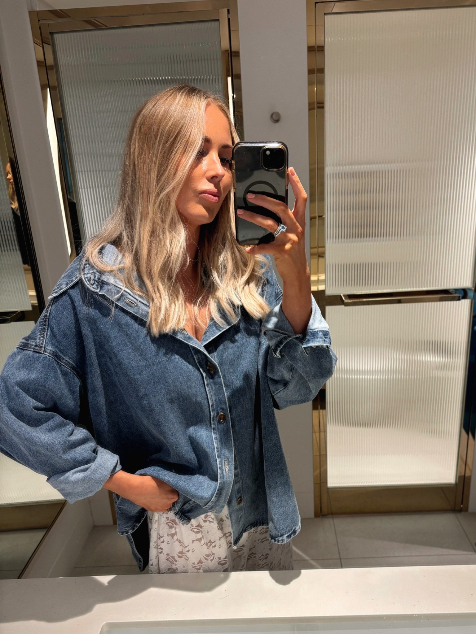 Can guarantee that this one will sell out again!! Denim shirt of my dreams 🫶🏼 I’m wearing a size 10. 

#LTKstyletip #LTKwinter #LTKaustralia
