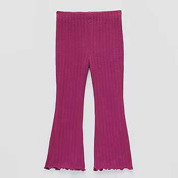 Okie Dokie Toddler & Little Girls Knit Flare Full Length Leggings | JCPenney