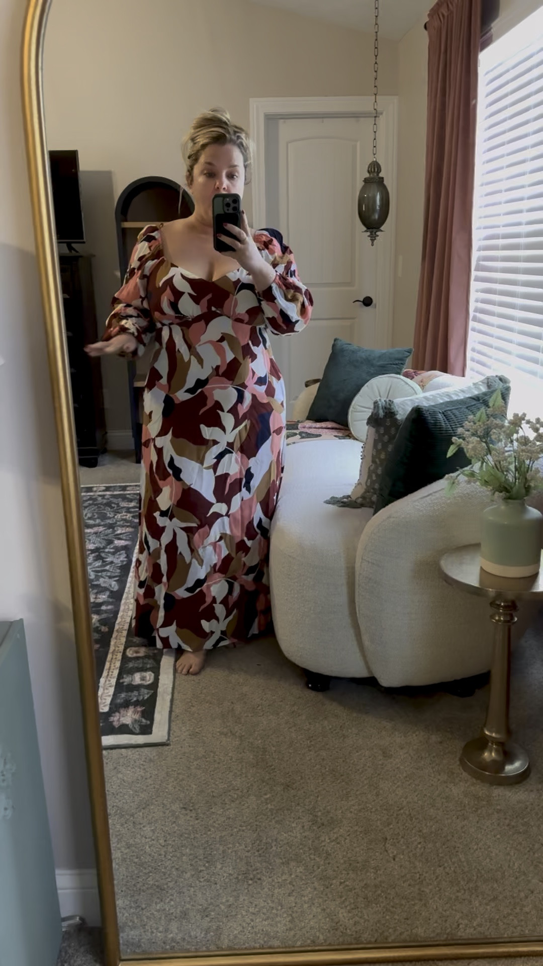 The pattern on this maxi dress is gorgeous!!! I’m usually sz 16 & I’m 5’2” wearing an XL here, I could have maybe used an XXL as it’s a tad tight in the tummy. Add a denim jacket & booties. So cute!! 

#LTKFindsUnder50 #LTKStyleTip #LTKPlusSize