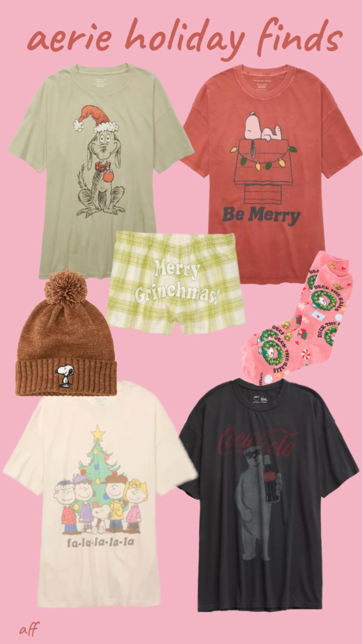 aerie holiday collection is available now! i love Christmas and these graphic tees are so soft and cute!
…………….
American Eagle graphic tee American Eagle boyfriend tee American Eagle holiday shirt aerie Christmas tee aerie graphic tee aerie oversized tee aerie boyfriend tee distressed tee Coca Cola tee Charlie Brown tee graphic tee Christmas graphic shirt christmas graphic tee boxer shorts grinch tee snoopy tee christmas socks holiday socks snoopy beanie brown beanie christmas outfit holiday tee holiday graphic tee aerie sweatshirt American Eagle sweatshirt aerie cozies cozy outfit comfy outfit Travel look christmas gift idea gift ideas for teens travel outfit 

#LTKSeasonal #LTKplussize #LTKHolidaySale