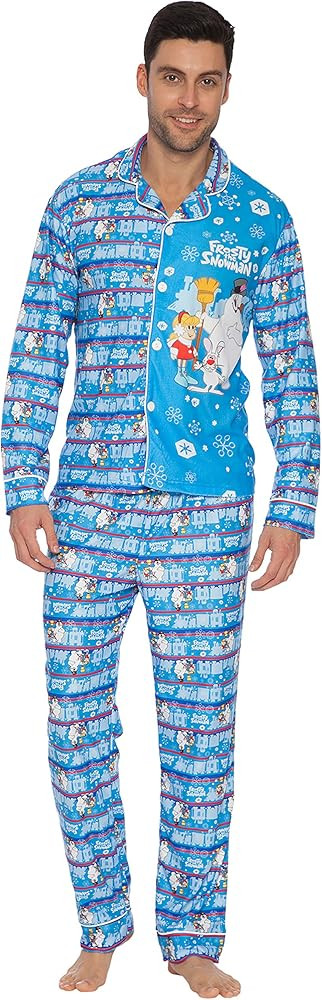 Frosty the Snowman mens Coat Front Pajama SetPajama Set | Amazon (US)