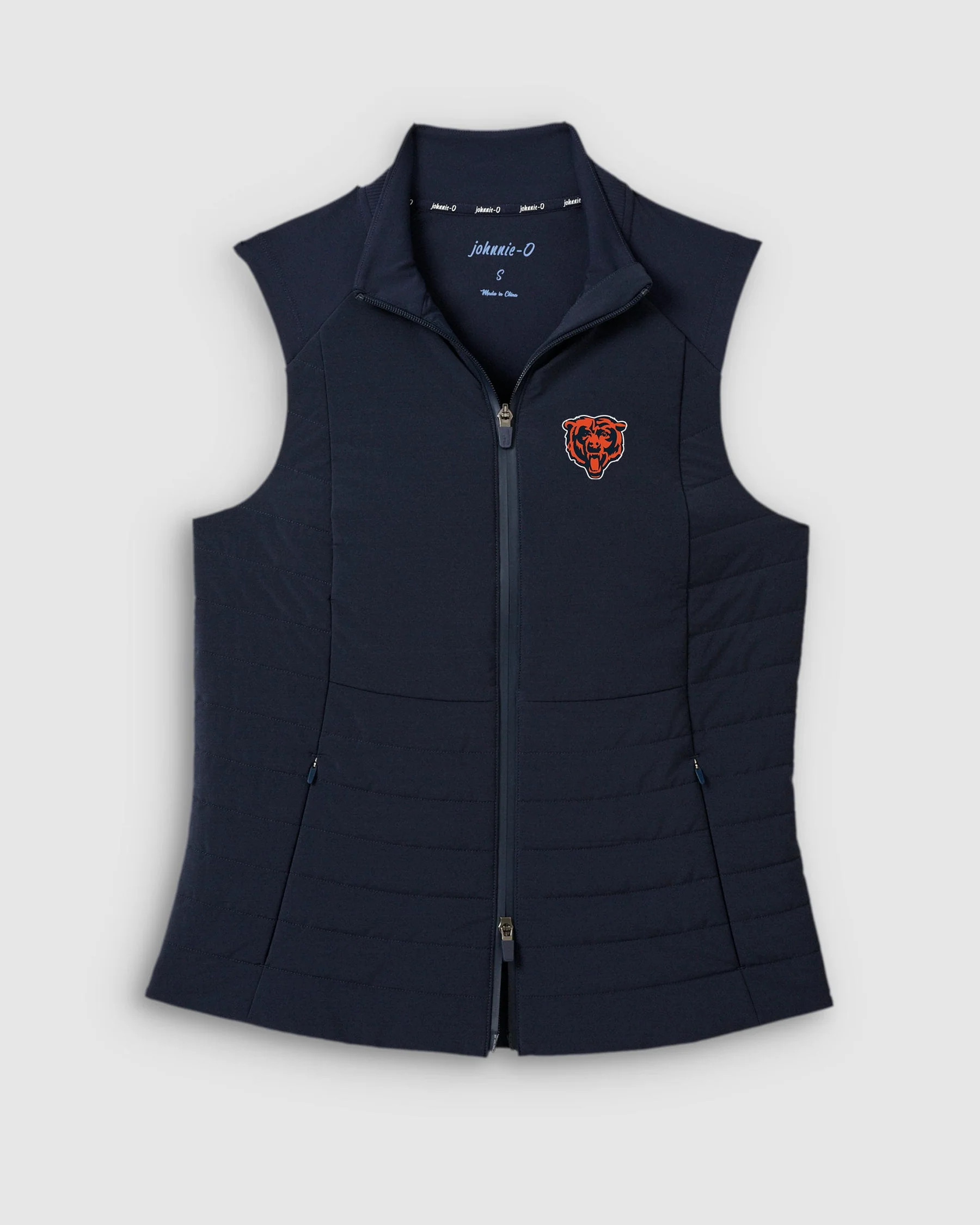 Women's Chicago Bears Victoria Performance Mixed Media Vest | johnnie O