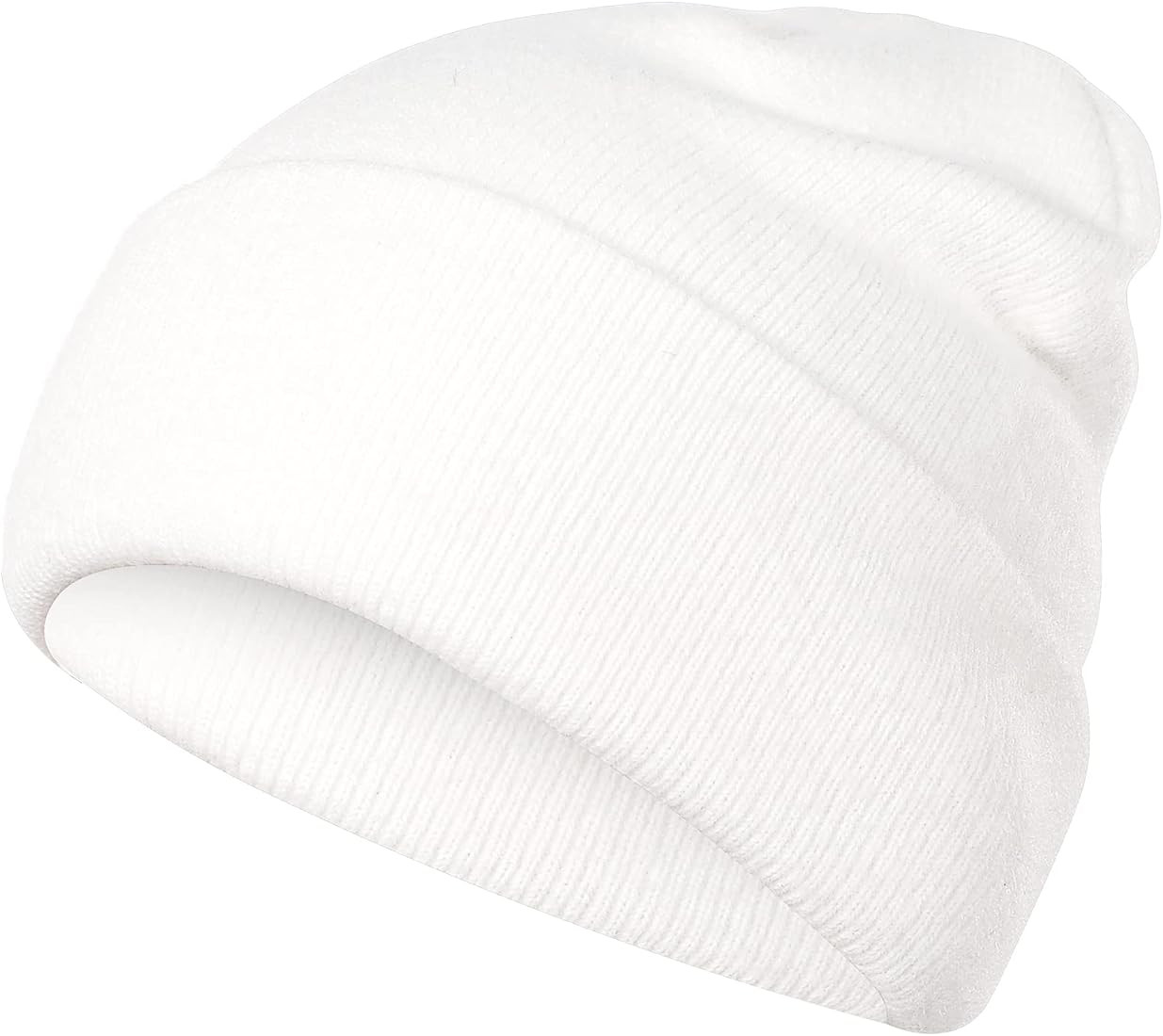 Achiou Beanie Hat for Women Men, Warm Cuffed Knit Hat for Skiing Running Outdoor Sports | Amazon (US)