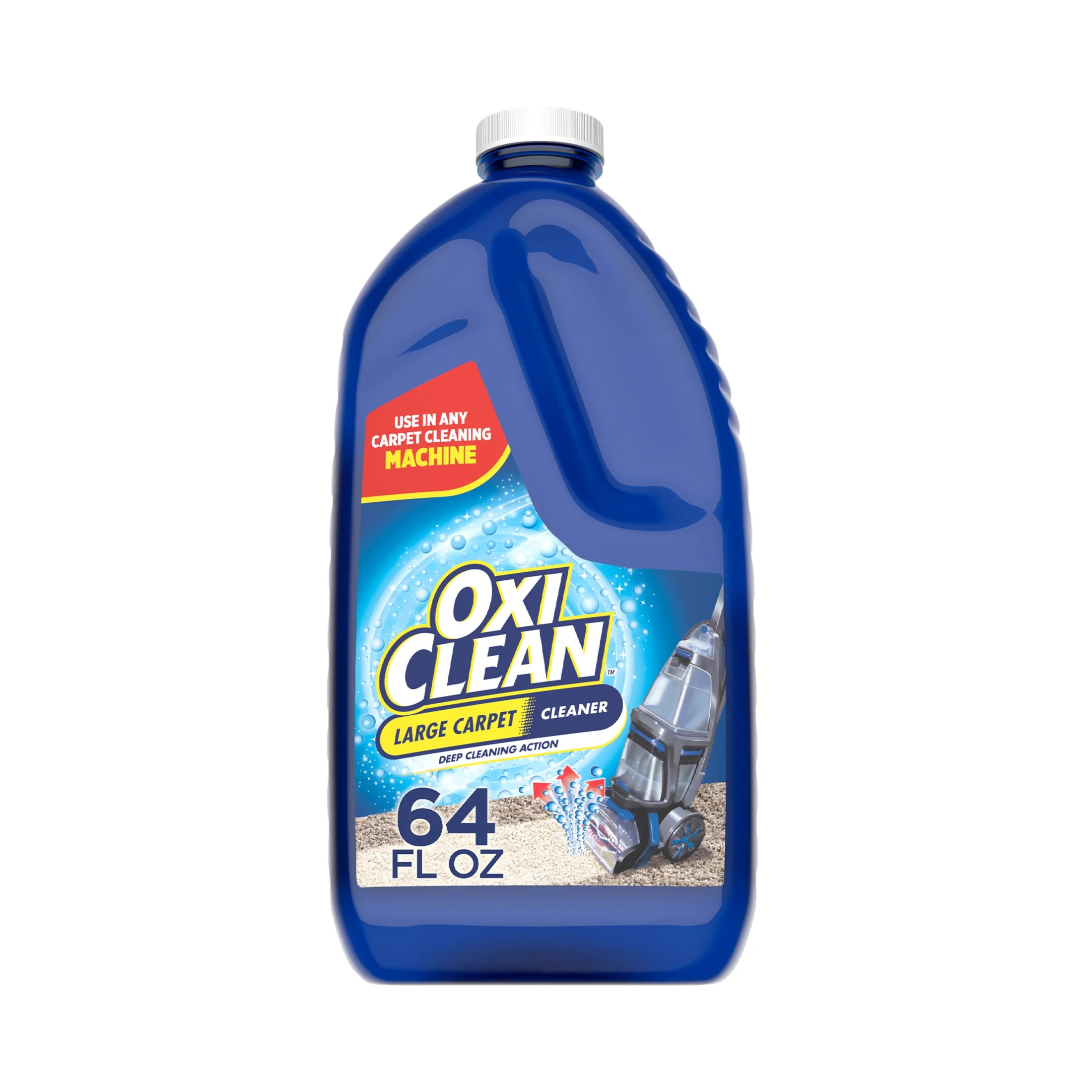 OxiClean Large Carpet Cleaner Liquid Solution for Steam Cleaning Machines, 64 fl oz | Walmart (US)
