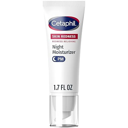 Cetaphil Night Cream, Redness Relieving Night Moisturizer for Face, 1.7 fl oz, For Dry, Redness-P... | Amazon (US)