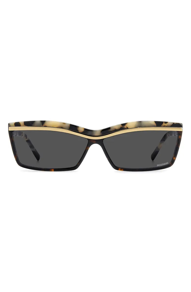 63mm Oversize Rectangular Sunglasses | Nordstrom