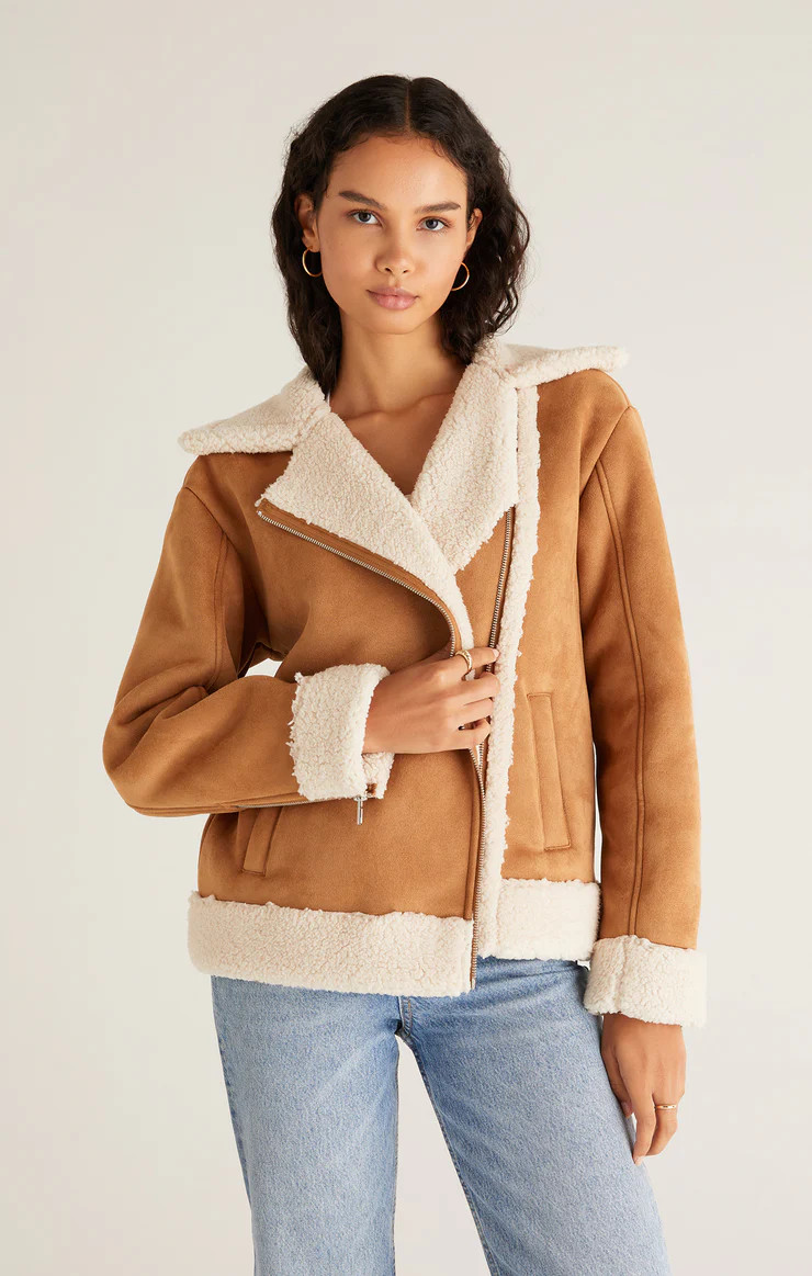 Celeste Faux Suede & Sherpa Jacket | Z Supply