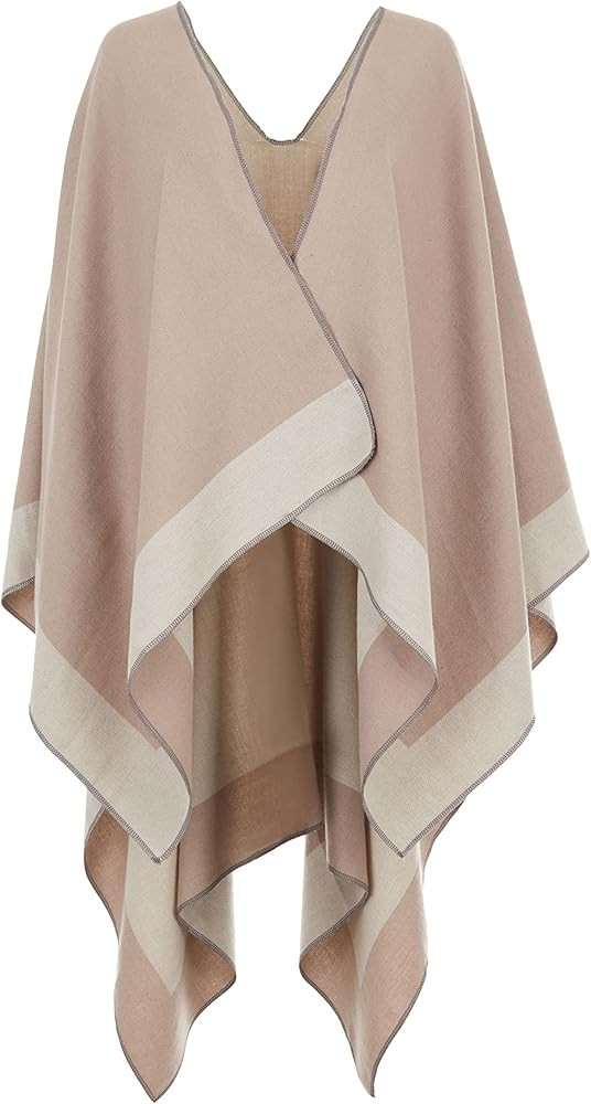 Prestifine Women's Pashmina Cashmere Shawl Winter Scarf Wraps All Year Lightweight Cream Cape 62x50' | Amazon (US)