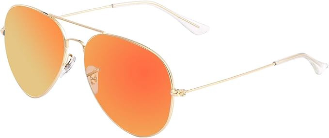 Bio-th Sunglasses for Women - Polarized Aviator Sunglasses, UV Protection, Trendy Metal Mirror Fr... | Amazon (US)