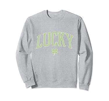 St. Patrick's Day Lucky Face Trendy Sweatshirt | Amazon (US)