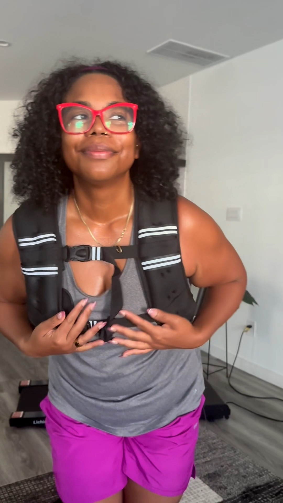 Walking with a 20lb vest 

#LTKActive