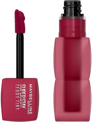 MAYBELLINE Super Stay Teddy Lip Tint, Long Lasting Matte Lipstick For Up To 12HR Wear, Wild At He... | Amazon (US)