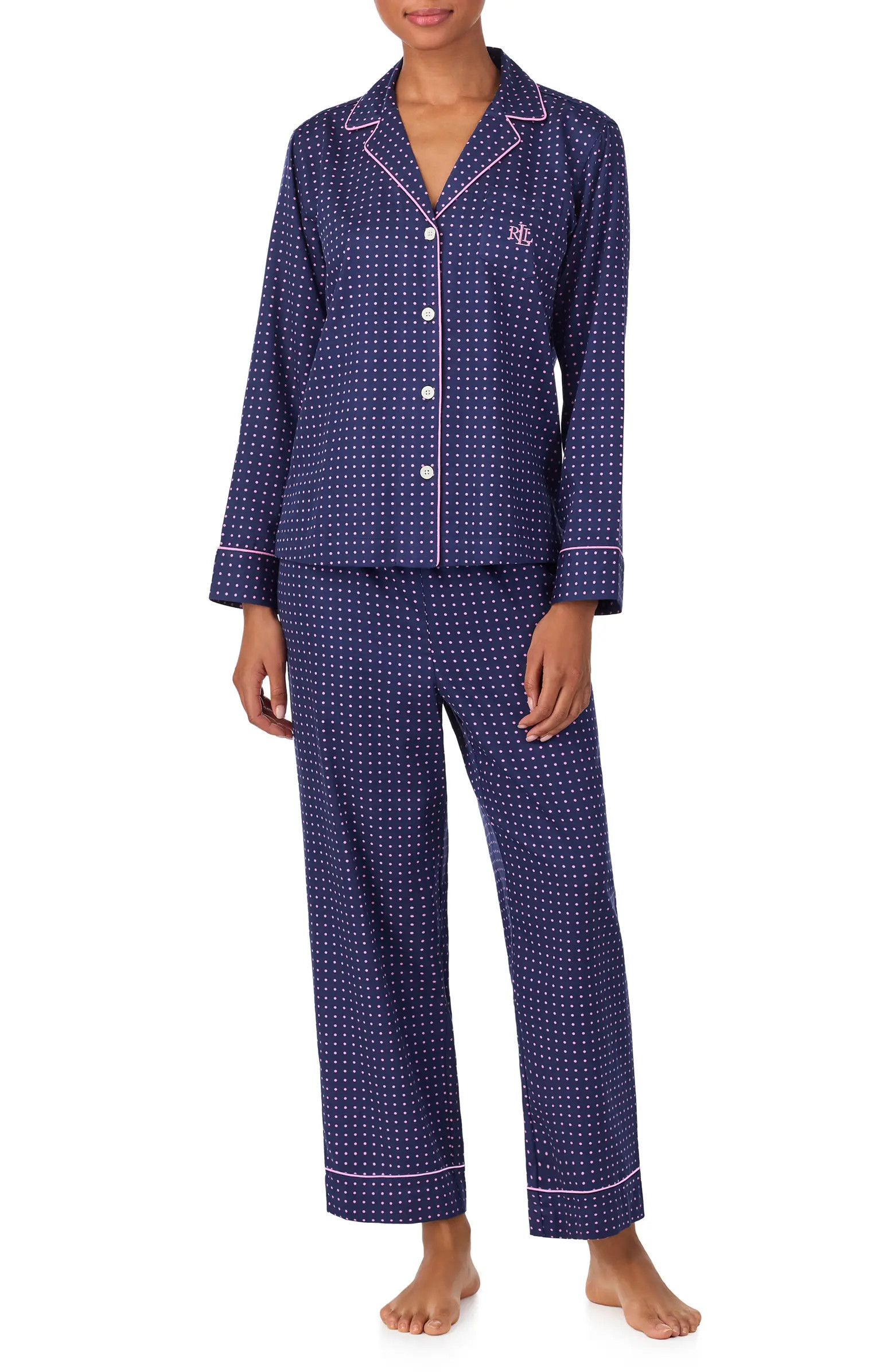 Print Cotton Blend Pajamas | Nordstrom