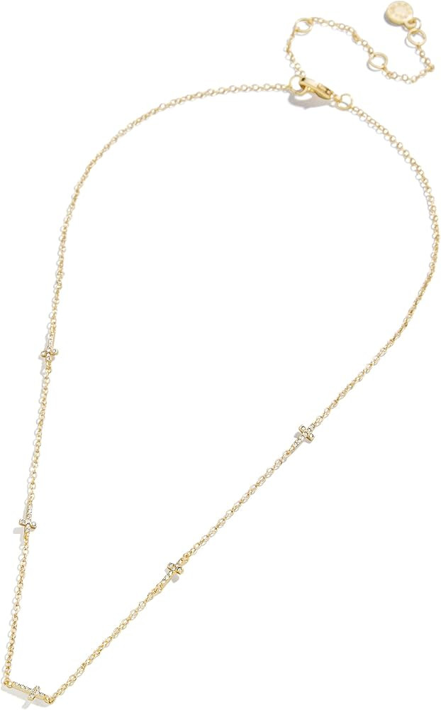 Gold-Plated Brass Cross Necklace | Amazon (US)