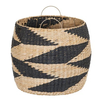 Zig Zag Barrel Wicker Basket | Wayfair North America