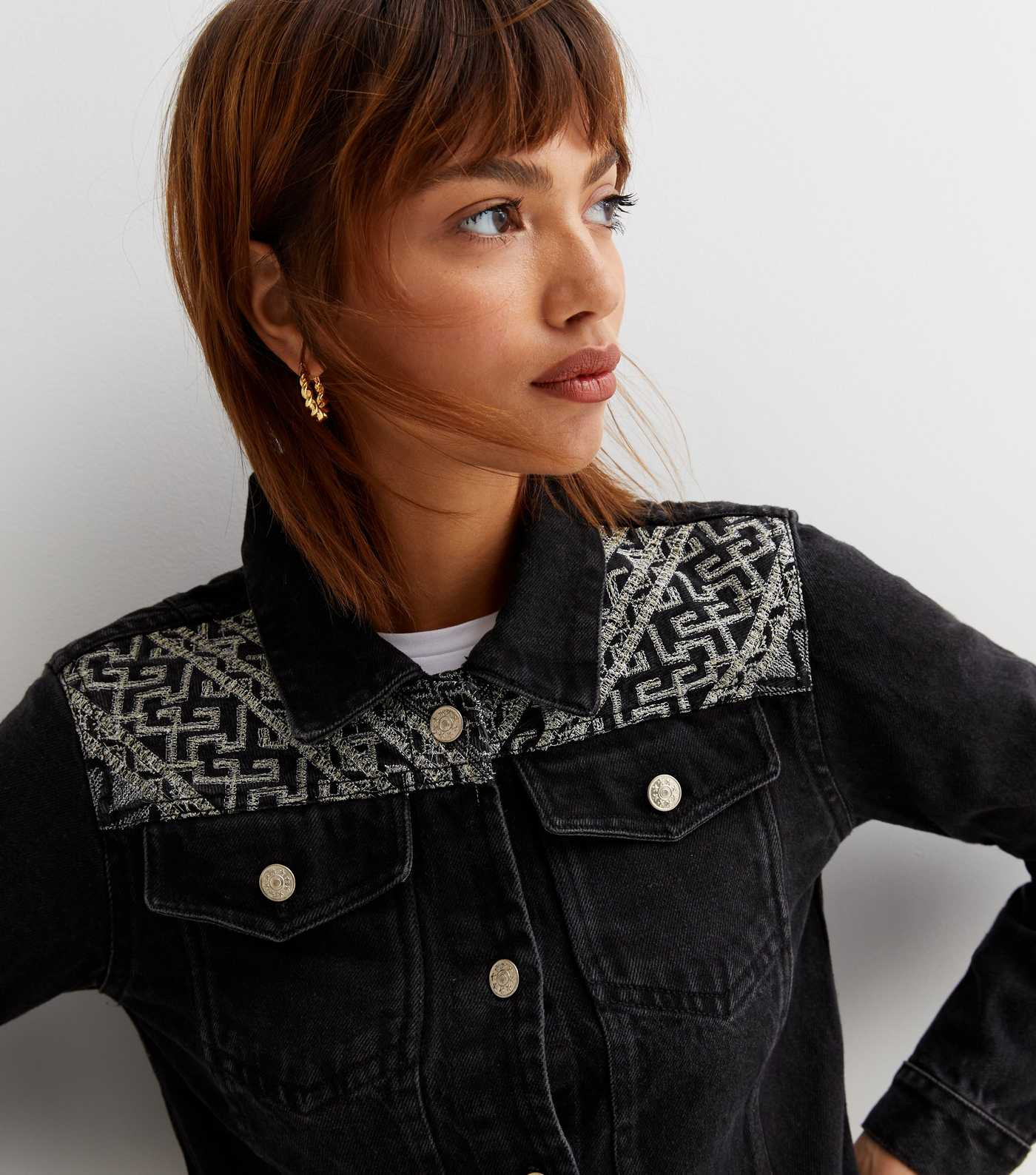 Sunshine Soul Black Embroidered Denim Jacket
						
						Add to Saved Items
						Remove from Sa... | New Look (UK)