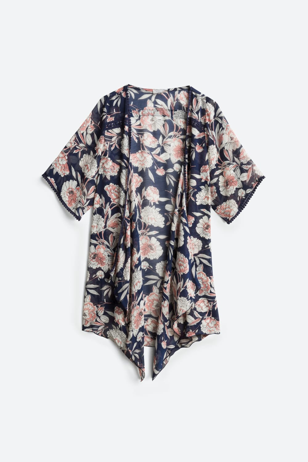 Landy Crochet Trim Open Front Woven | Stitch Fix