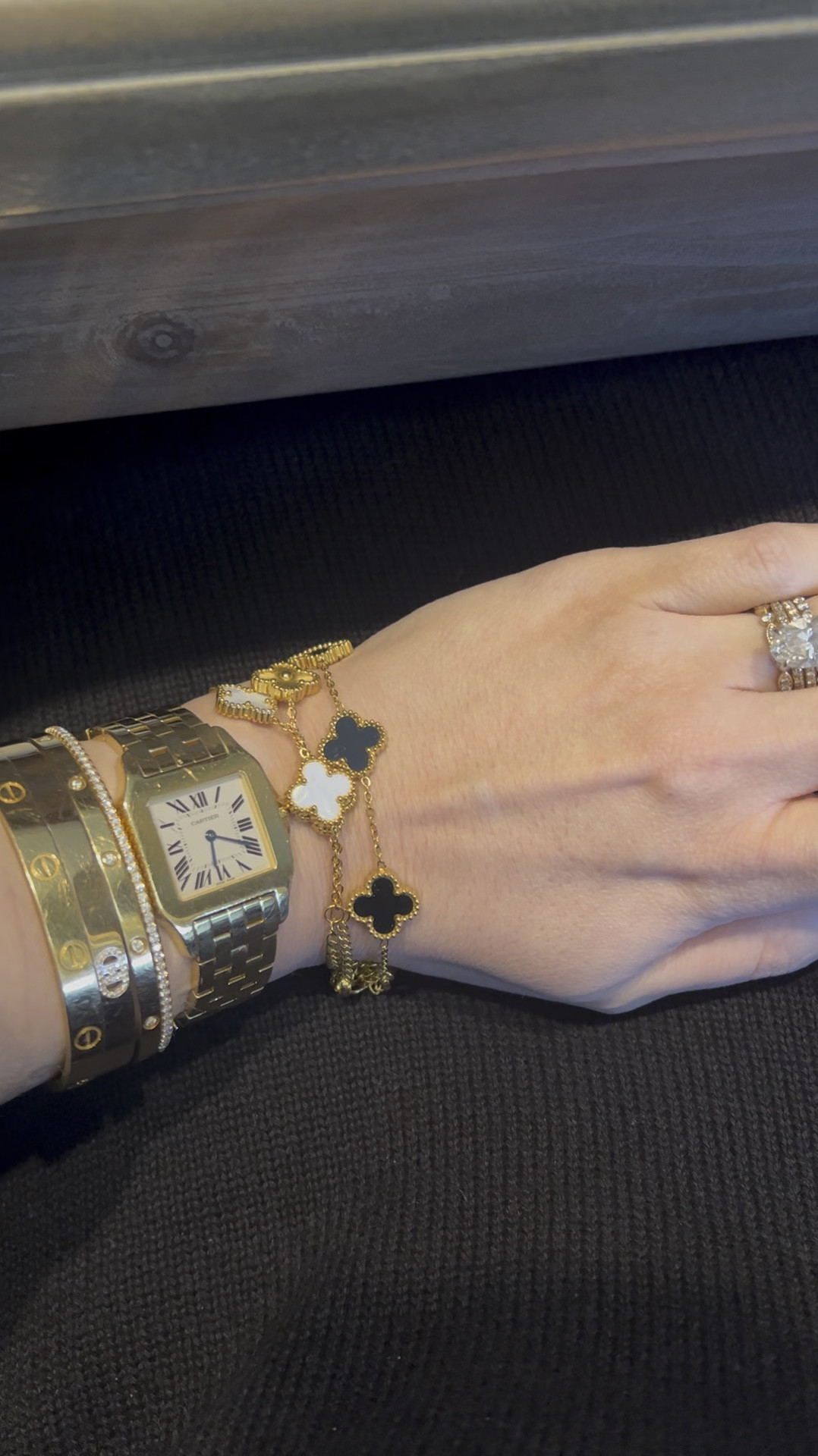 Doing *a lot* of clean out right now getting ready for baby #2 and found some bracelets I ordered from
Amazon a while ago and had totally forgotten about! Love these Van Cleef lookalikes and this set comes in black, mother of pearl, and gold!

I love a high-low mix as well has pairing these unstructured and loose bracelets with my stack of bracelets for a bit of fun! 

Amazonfind #vancleefbracelet #vancleefdupe 

#LTKFindsUnder50