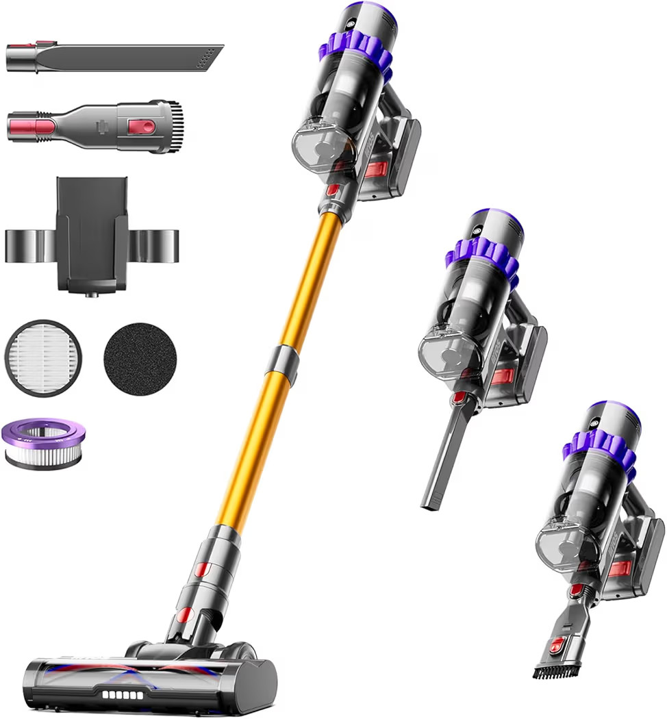 Cordless Vacuum Cleaner, Vacuum Cleaners for Home, Stick Vacuum Cordless for Carpet, Hardwood Flo... | Amazon (US)