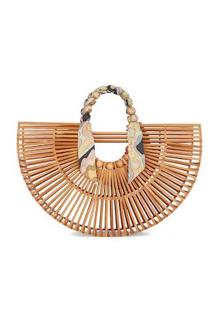 Cult Gaia Gaia's Fan Ark Top Handle Bag in Natural from Revolve.com | Revolve Clothing (Global)