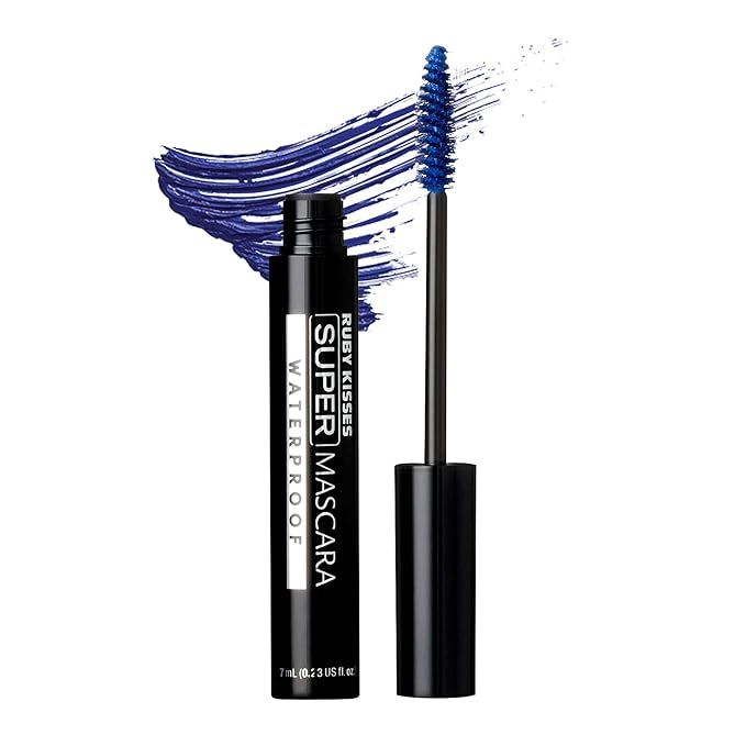 Ruby Kisses Super Mascara Waterproof, Lengthening, Defining, Curling Mascara, Eye Makeup (Navy Bl... | Amazon (US)