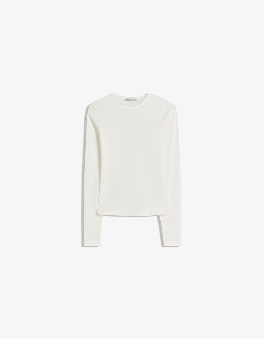 Long sleeve top - Tops - Women | Bershka GB
