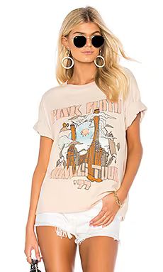 DAYDREAMER Pink Floyd Animals Tour Boyfriend Tee in Pinky Beige from Revolve.com | Revolve Clothing (Global)