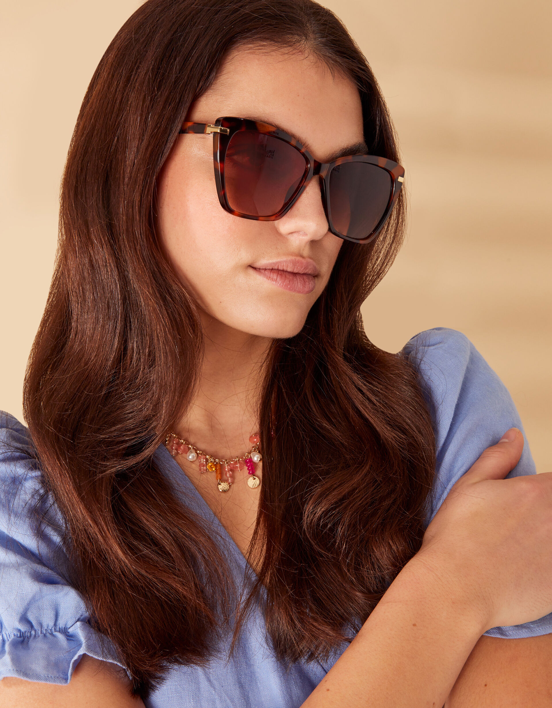 Straight Arm Cateye Sunglasses | Accessorize (Global)
