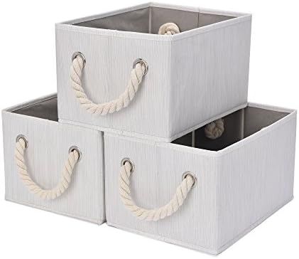 StorageWorks Medium Storage Baskets for Organizing, Foldable Storage Baskets for Shelves, Fabric Sto | Amazon (US)