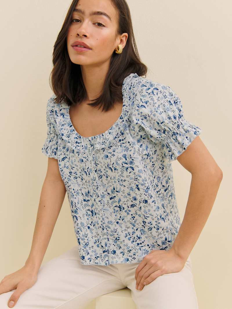 Sierra Linen Top | Reformation (Global)