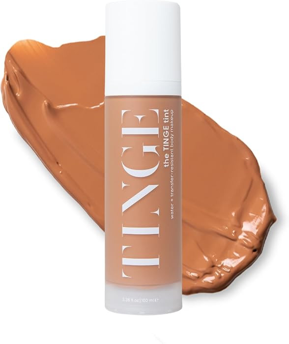 Tinge Body Makeup, Tan Cool, Water & Transfer Resistant, 3.38 Fl Oz | Amazon (US)