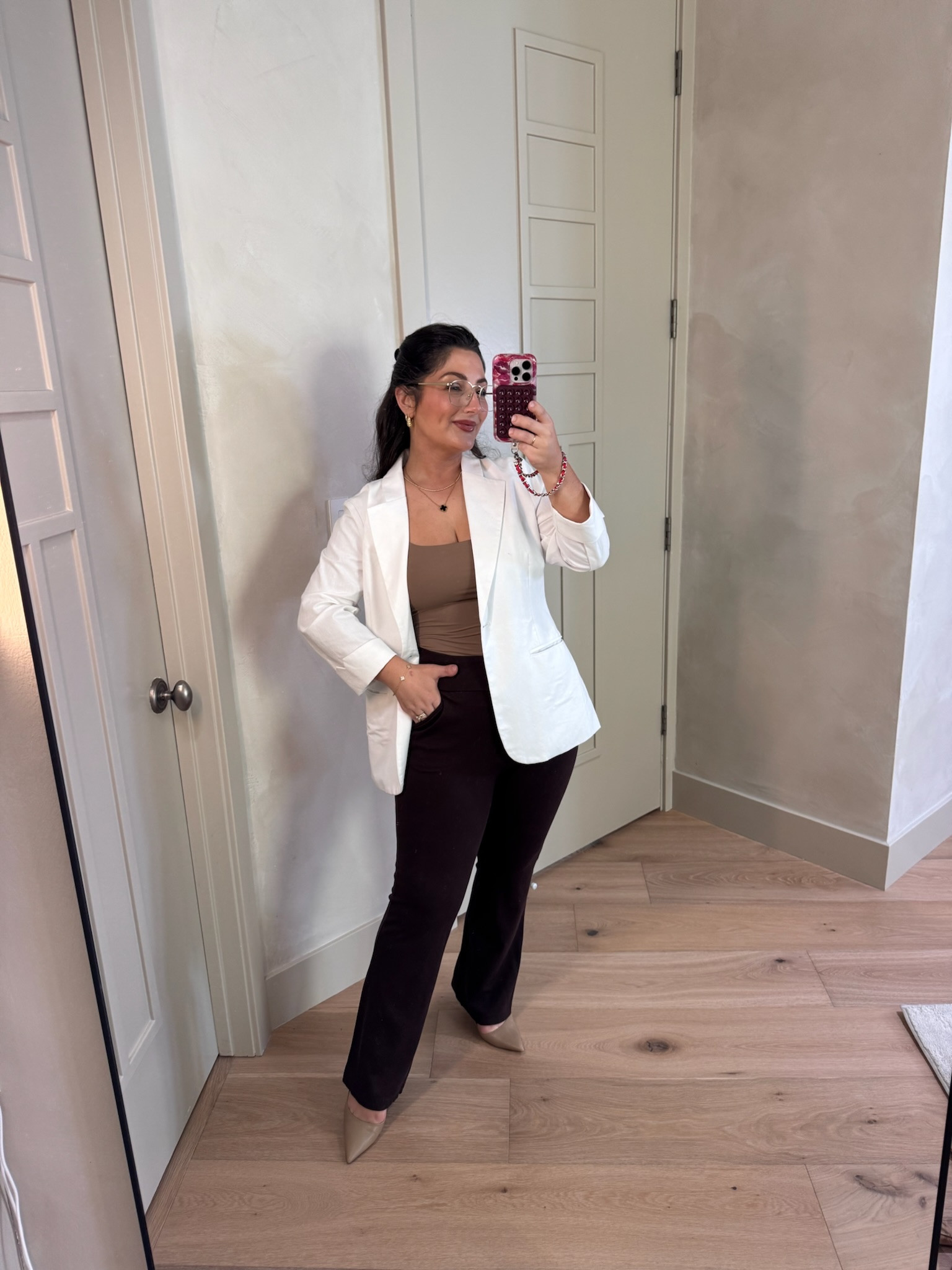 Work outfit! 
Blazer size small, double lined tank size small, Pants size small 28" 

5'0" 140lbs
Petite friendly

#LTKootd #LTKPetite #LTKWorkwear