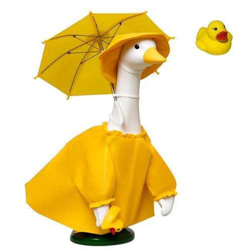 JOYANDRO Porches Goose Raincoat Garden Decor, Porches Goose Outfit Dress up for 23 inches Goose Statue - Outdoor Statue Outfit Dress Up & Clothing for Patio Yard Decoration and Patio | Amazon (US)