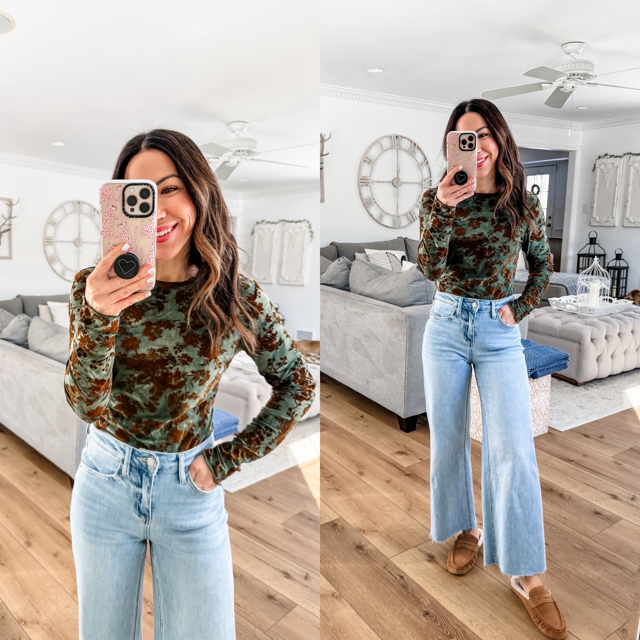 Velvet top small. Jeans 25. Shoes tts

#LTKOver40 #LTKPetite