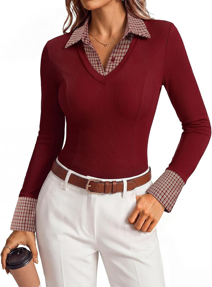 GRACE KARIN 2026 Women's Knitted Polo Shirts | Amazon (US)