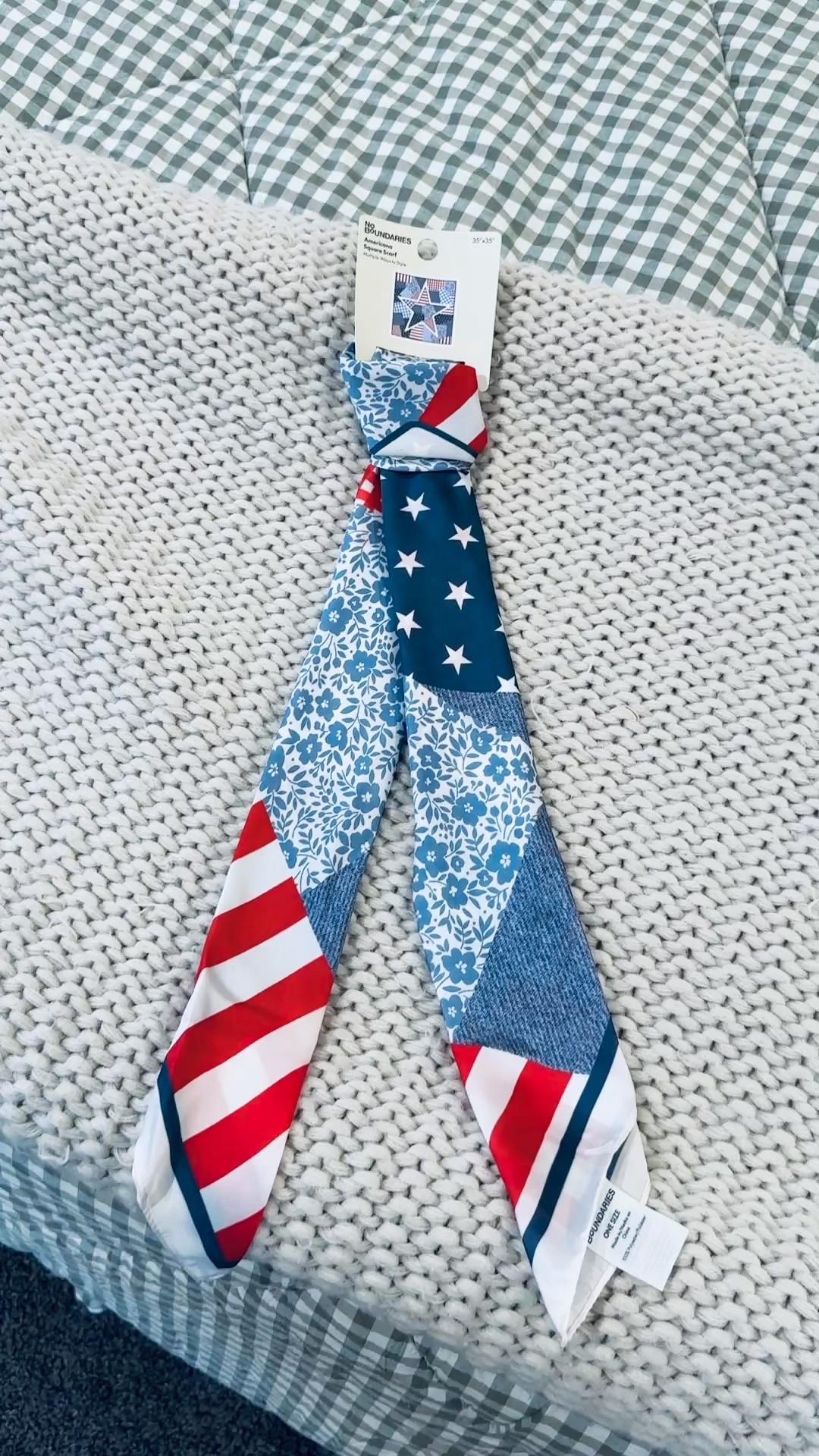 this cute scarf would be perfect for the 4th! 

 