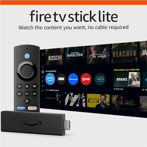 Amazon Fire TV Stick Lite, easy HD streaming, free & live TV, exclusive content and perks include... | Amazon (US)