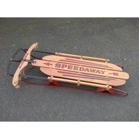 Vintage Genuine Gladding Speedaway Wood Metal Wooden Snow Sled Sledge Toboggan Circa 1970-80's/Eve Of Europe | Etsy (US)