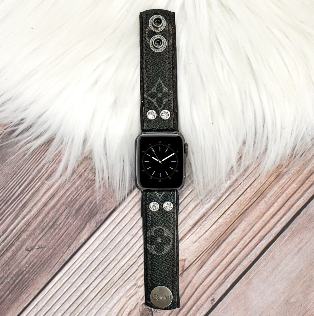 Limited Edition Skinny Band in Upcycled LV Eclipse | Sparkl