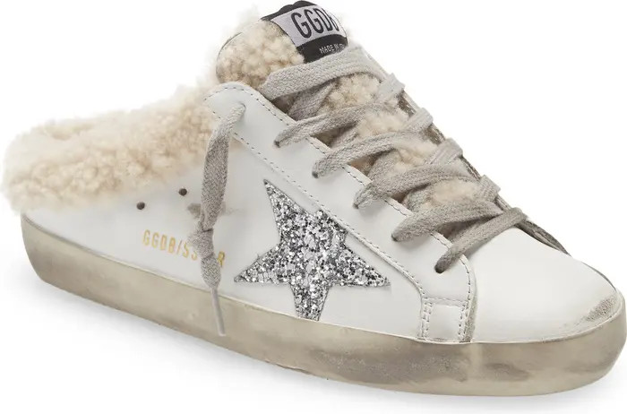 Golden Goose Super-Star Sabot Genuine Shearling Sneaker | Nordstrom | Nordstrom