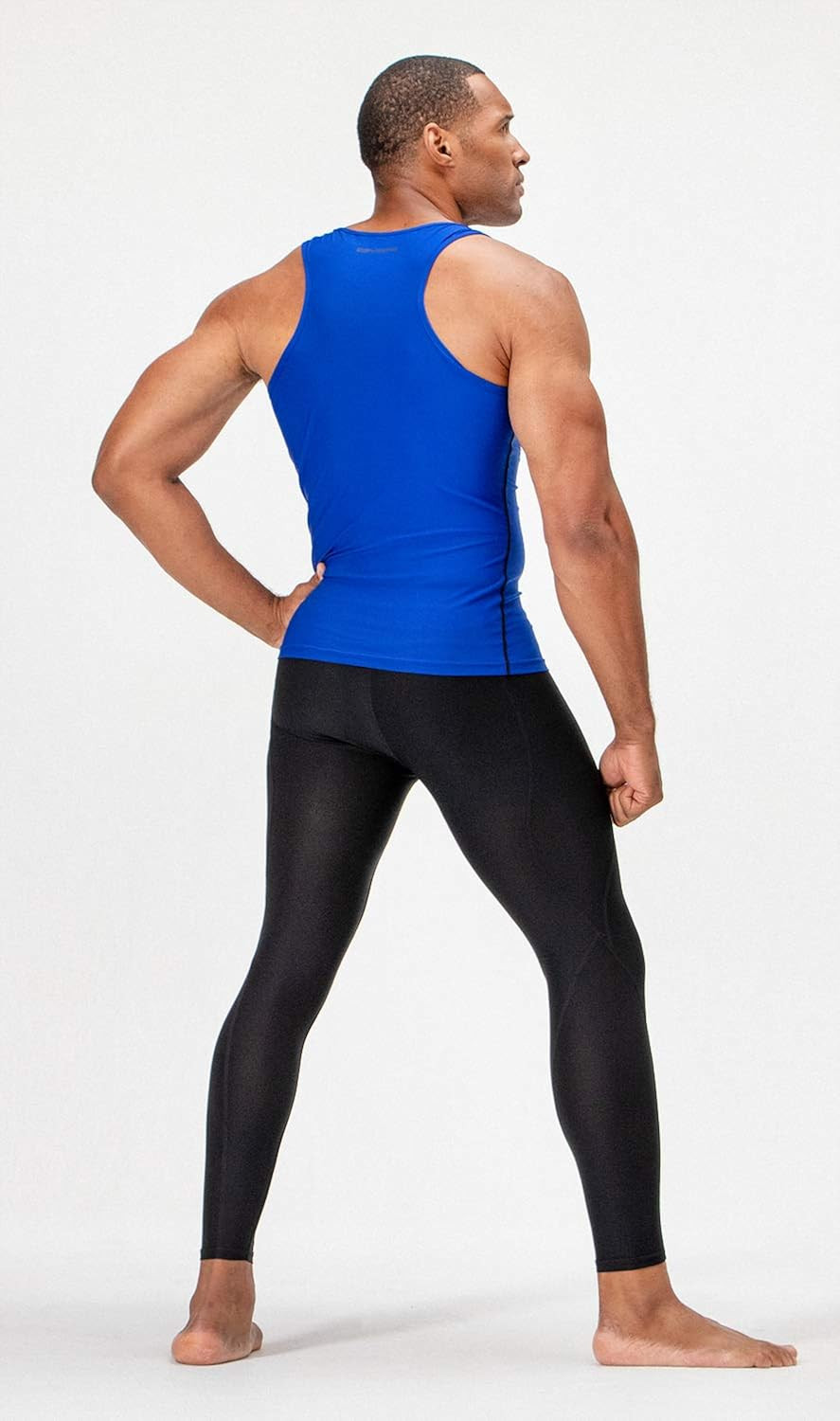 DEVOPS 3 Pack Men's Muscle Dri Fit Compression Tank Top | Amazon (US)