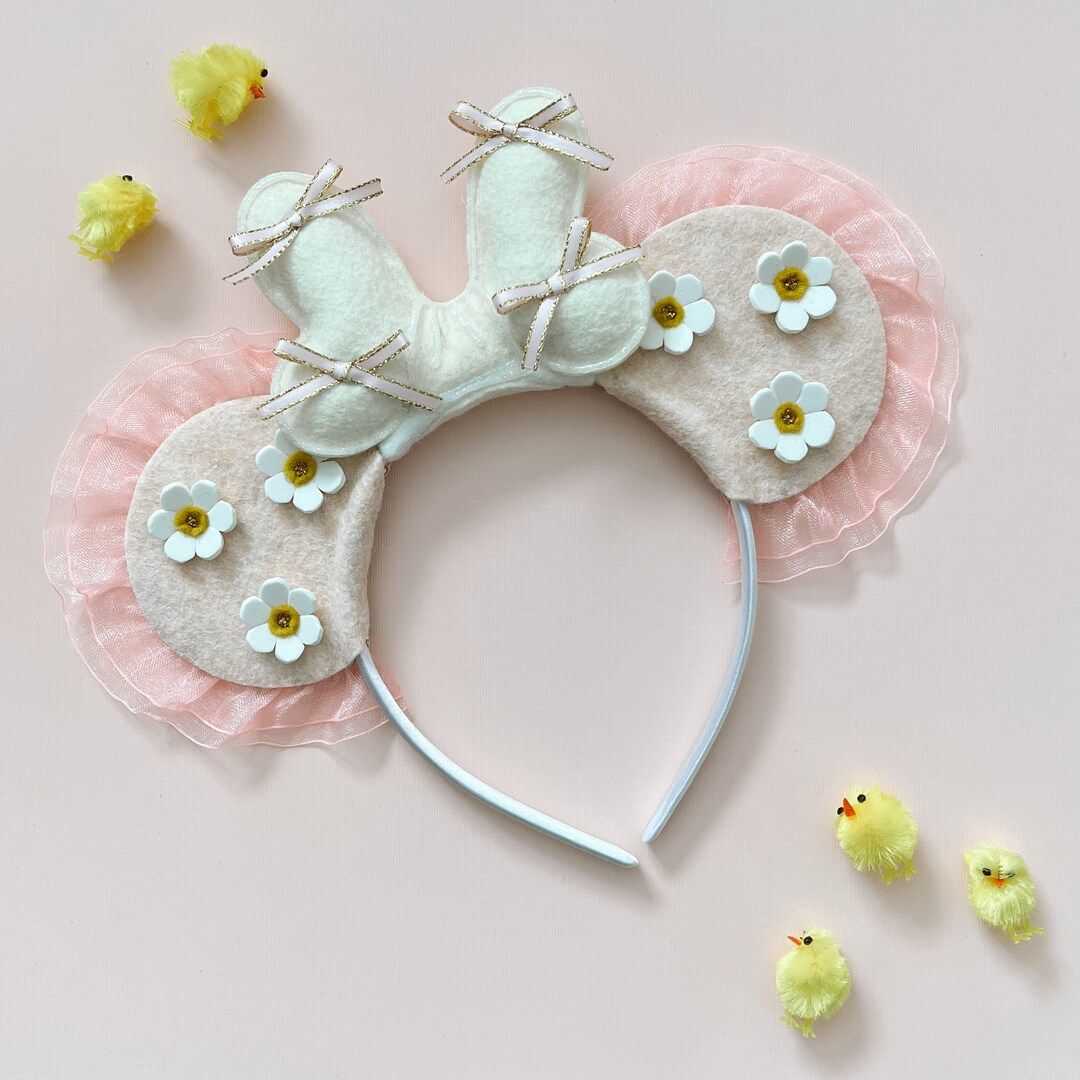 Spring Flower Mouse Ears Headband, Giddyupandgrow - Etsy | Etsy (US)
