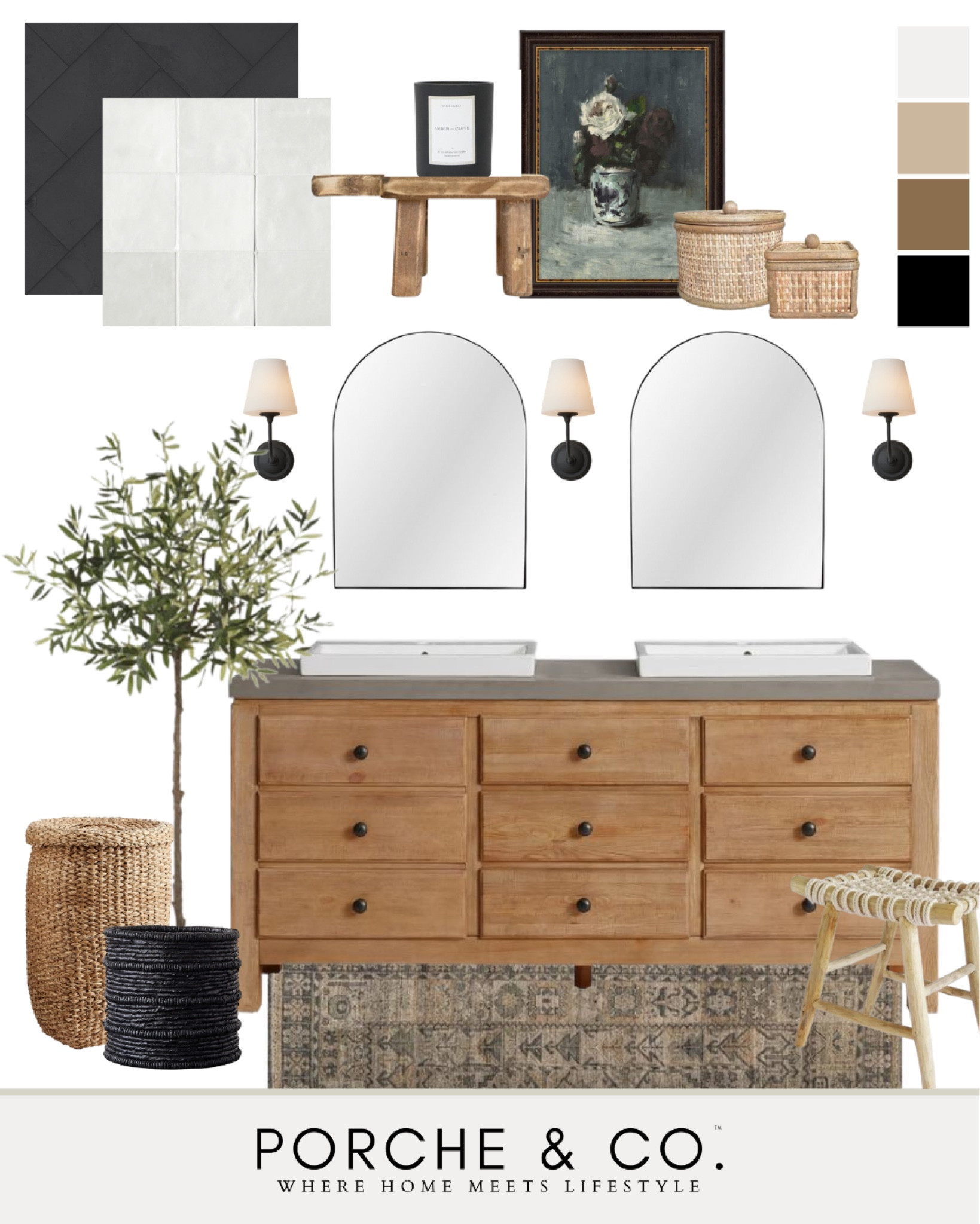 Bathroom mood board, bathroom design, master bathroom, bathroom decor, bathroom inspo, bathroom vanity #bathroom #moodboard 

#LTKstyletip #LTKSeasonal #LTKhome