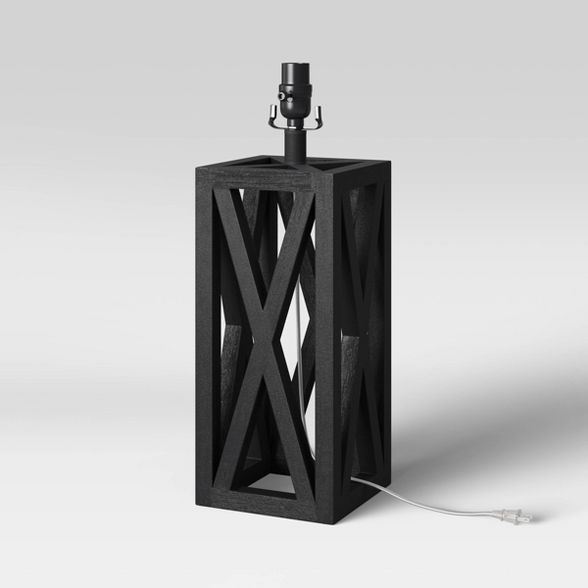 Large Box Lamp Base Black - Threshold™ | Target