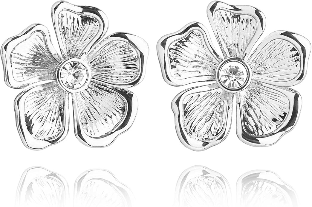 Gold Statement Earrings for Women Silver Knot Earring Gold and Silver Earrings Chunky Square Hear... | Amazon (US)